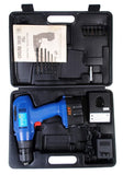Shop4Omni 12V Cordless 3/8 inch Key-Less Chuck Power Drill Driver Kit with Case and Bits