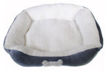 Slate Grey - Small -  Luxury Cuddle Dog Pet Bed - Rectangle - 10lb and Under