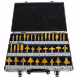 Shop4Omni New 35 Piece Carbide Router Bit Tools Set w/ Case (1/4" Inch Shanks)