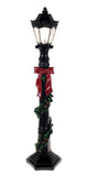 Shop4Omni Christmas 19 Inch Decorative LED Lamp Post with Ribbon - Black