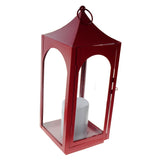 Shop4Omni 15 Inch Decorative Lantern Centerpiece with Flickering LED Candle