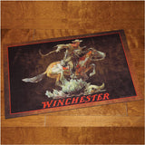 River's Edge 2525 Door Mat Rubber 26in x 17in - Winchester Horse Rider