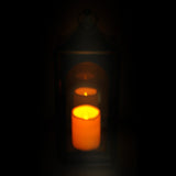 Shop4Omni 15 Inch Decorative Lantern Centerpiece with Flickering LED Candle