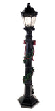 Shop4Omni Christmas 19 Inch Decorative LED Lamp Post with Ribbon - Black