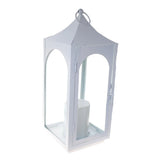 Shop4Omni 15 Inch Decorative Lantern Centerpiece with Flickering LED Candle
