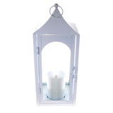 Shop4Omni 15 Inch Decorative Lantern Centerpiece with Flickering LED Candle