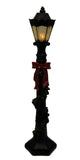 Shop4Omni Christmas 19 Inch Decorative LED Lamp Post with Ribbon - Black