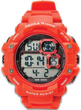 CampCo Smith & Wesson Red Tactical Digital Shock Watch - Three Modes of Operation, EL Backlight, TPR Band, Chronograph, Water-Resistant