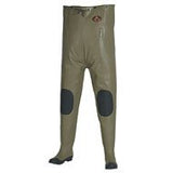 Pro Line Men's Stream Rubber Chest Waders Cleated, KHAKI, 10M