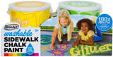 RoseArt Washable Sidewalk Chalk Glitter Paint - 2 Pack