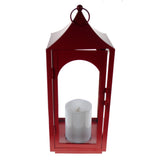 Shop4Omni 15 Inch Decorative Lantern Centerpiece with Flickering LED Candle