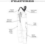 FROGG TOGGS Men's Java Toadz 2.5 Ultra Light Waterproof Breathable Rain Bib - Large
