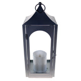 Shop4Omni 15 Inch Decorative Lantern Centerpiece with Flickering LED Candle
