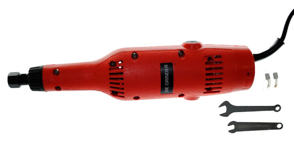 Omni High Speed 25,000 RPM 1/4 Inch Electric Die Grinder w Carbon Brushes - Red