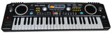 MQ-4916 49 Key Desk Top Black Electronic Keyboard - Music Workstation