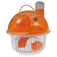Shop4Omni 2-Tier Portable Mushroom Hamster Cage Gerbil Habitats - Orange