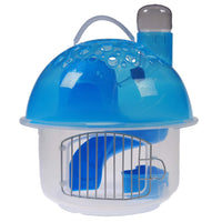 Shop4Omni 2-Tier Portable Mushroom Hamster Cage Gerbil Habitats - Blue