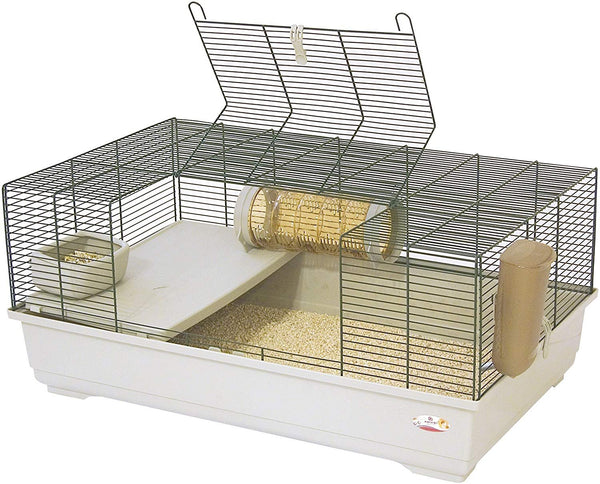 REFURBISHED - Marchioro Goran 82 Cage for Small Animals, 32.25 in, Beige/Green