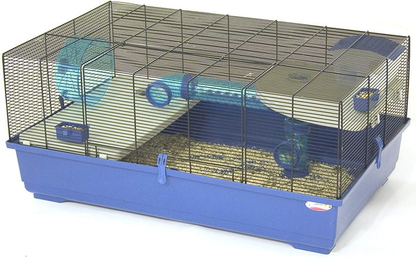 REFURBISHED - Marchioro Kevin 82 Cage for Small Animals 32.25 inches, Blue/Black