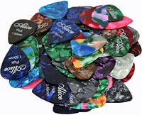 60 Pieces Assorted Colors and Mixed Sizes (.46MM-1.5MM) Pearloid Guitar Picks