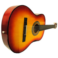38" Starter Acoustic Guitar with Performer Package KIT Bag Tuner Pick - Sunburst