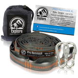 explore outfitters Pro Hammock Tree Straps XL - Set of 2-400lbs Per Strap