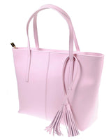 The Kyra Collection Womens Genuine Leather Satchel Purse Shoulder Bag - Pink