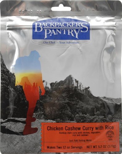 Backpacker's Pantry Chicken Cashew Curry, Two Serving Pouch, (Packaging May Vary)
