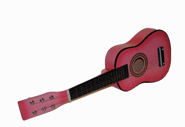 Bridgecraft New Mini Childrens Toy 23" Acoustic Guitar with Pick - Pink