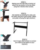 Shop4Omni Z Style Adjustable Keyboard Stand - Black