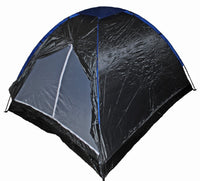 Shop4Omni 7-1/2 X 6-1/2 Feet 3-4 Person Camping Dome Tent - Grey/Blue