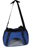 S4O 17" x 8" x 11"  Soft Sided Travel Pet Carrier Dog Tote Cage - Blue