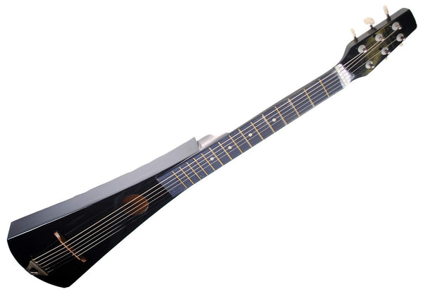 Shop4Omni Steel String Camping Travel Guitar with Bag (Black) Shop4Omni Steel String Camping Travel Guitar with Bag (Black)