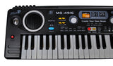 MQ-4916 49 Key Desk Top Black Electronic Keyboard - Music Workstation