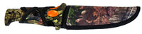Bubba  6 Inch Scout Knife with Mossy Oak Break-Up Country Camo, Full Tang High-Carbon Stainless Steel Non-Stick Blade, Lanyard Hole and Synthetic Sheath for Hunting, Camping and Fishing