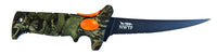 Bubba 6 Inch Turkinator Hunting Knife with Mossy Oak Obsession Pattern, Non-Slip Grip Handle, Full Tang High-Carbon Non-Stick Stainless Steel Serrated Blade, Lanyard Hole and Sheath for Outdoors