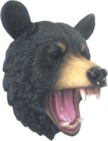 DWK "Territorial Terror" Wall Mounted Faux Roaring Black Bear Head | Wall Art for your Home | Animal Rustic Home Décor | Black Bear Decorations | Taxidermy Wall Mount - 16"…