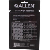 Allen Company Swipe MQR Handgun Holster, OWB Gun Holster with Magnetic Lock - Black