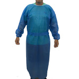 Lot of 2 - Isolation Gown Elastic Wrist Waterproof Disposable Lab Clothing L-XL