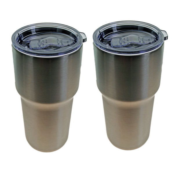 24oz Tumbler Stainless Steel Vacuum Insulated Travel Mug w/ Lid Ice & Hot Drinks