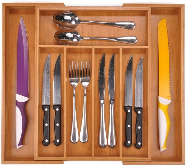 Better Homes and Gardens Bamboo Expandable Cutlery Tray