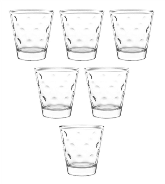 Cristar Circus Tumbler 12 Ounces - Set of 6 - Impressed Dot Design