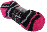 Eye Candy Comfy 4 Pack Softee No Show Socks - Shoe Size 6-10 - Pink/Black/Gray