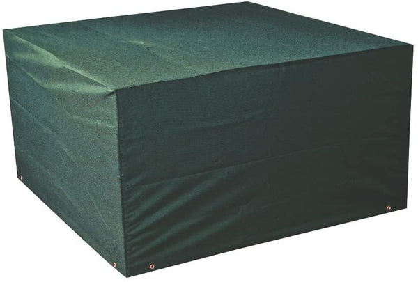 Bosmere Weatherproof 4 Seater Large Rattan Dinning Set Cover, 49" x 49" x 26", Green
