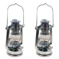 Shop4Omni Silver Hurricane Kerosene Oil Lantern Emergency Hanging Light/Lamp - 8 Inches