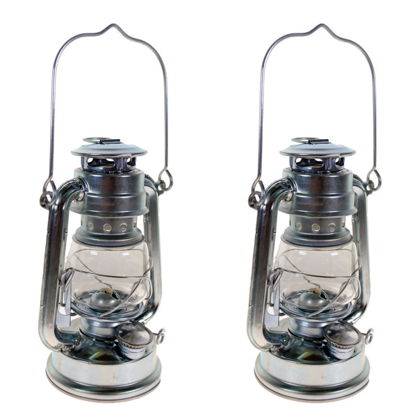 Shop4Omni Silver Hurricane Kerosene Oil Lantern Emergency Hanging Light/Lamp - 8 Inches