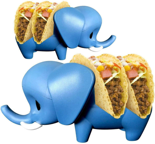 Elephant Taco Holder for Kids, Set of 2 Taco Holders, Cute Taco Stands for Soft