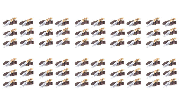 Lot of 60 Bone Collector Hand Made Skinning Hunting Knife + Leather Sheath BC808