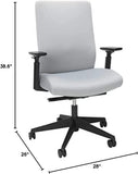 HON Basyx Biometryx Commercial-Grade Fabric Upholstered Task Chair - Grey