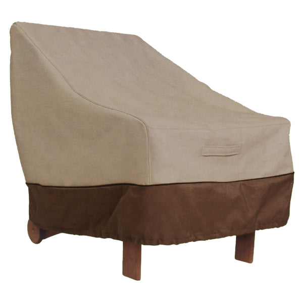 Outdoor Patio Lounge Wicker Chair Furniture Cover 38"W x 34"D x 31"H - Beige
